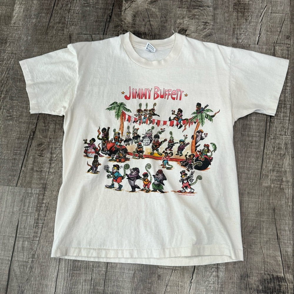 Vintage Jimmy Buffett 1994 Chameleon Caravan Tour tee